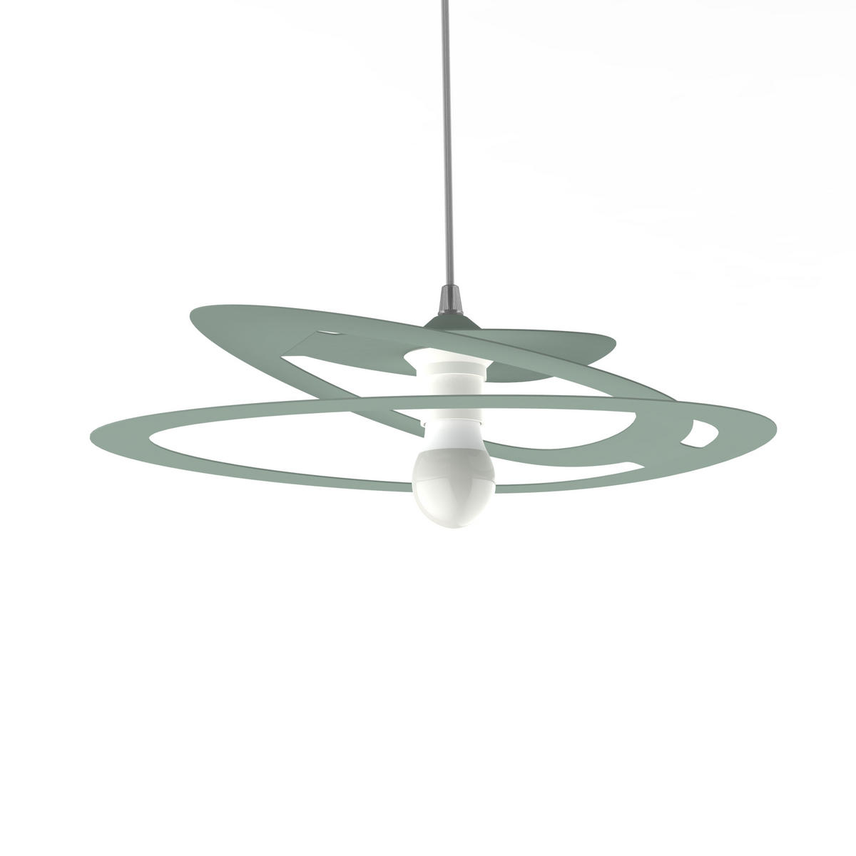 HÄNGELEUCHTE - Grün, Metall (34/40/7.5cm) - Lumicom