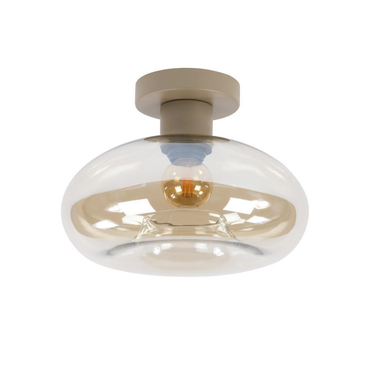 DECKENLEUCHTE Halo Beige 27/27/20 cm - Beige, Textil (27/27/20cm) - Hoyz Collection