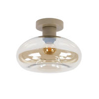DECKENLEUCHTE Halo Beige 27/27/20 cm - Beige, Textil (27/27/20cm) - Hoyz Collection