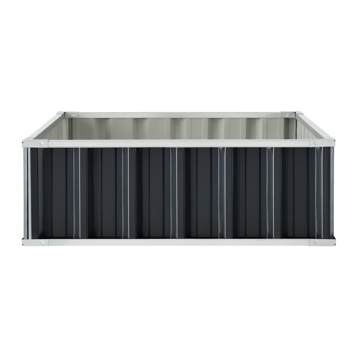 PFLANZBEET Zevenaar - Anthrazit, Metall (90/30/90cm) - [en.casa]