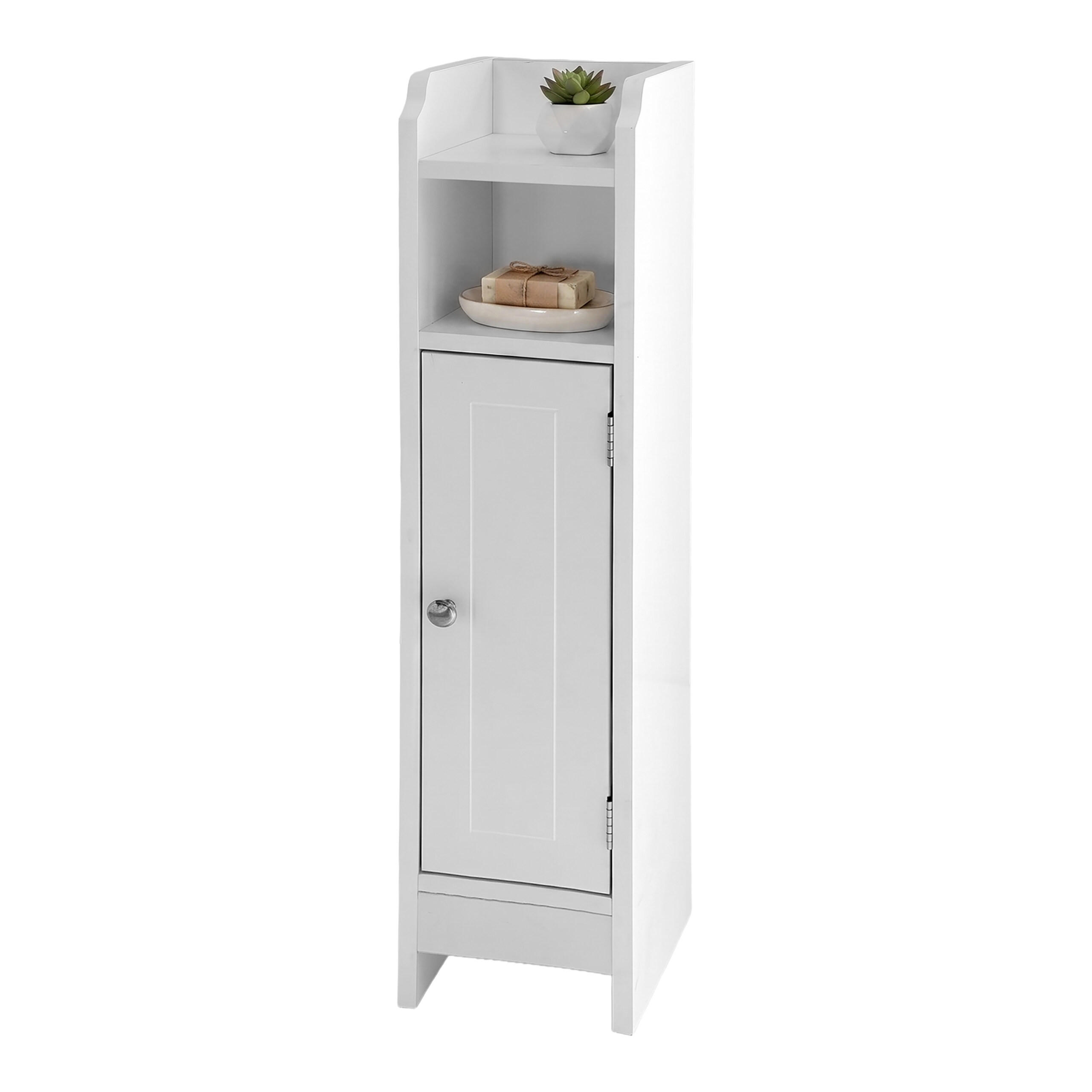 Relaxdays SKŘÍŇKA Bílá koupelnová 80 cm