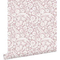 TAPETE Blumenmuster 50 x 900 cm - Lila, Papier (50/900cm) - ESTAhome