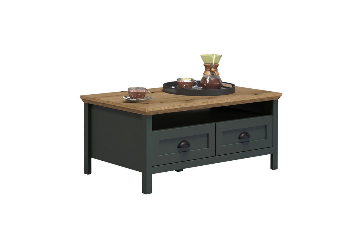 ESSTISCH Stanton Grün - Grün, Holzwerkstoff (45/101/101cm) - Trendteam