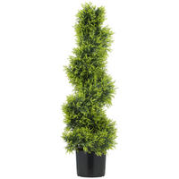 KÜNSTLICHE Pflanzen Grün 16.5/16.5/90.0cm - Grün, Kunststoff (90cm)