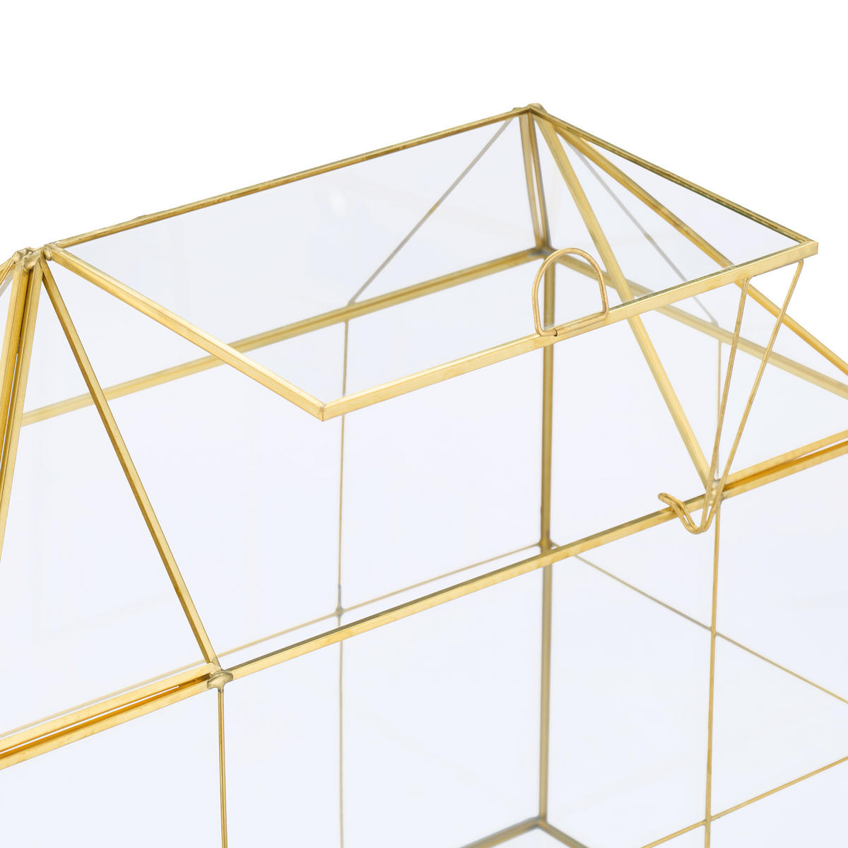 PFLANZENTERRARIUM - Transparent, Glas/Metall (30/27/15cm) - Relaxdays