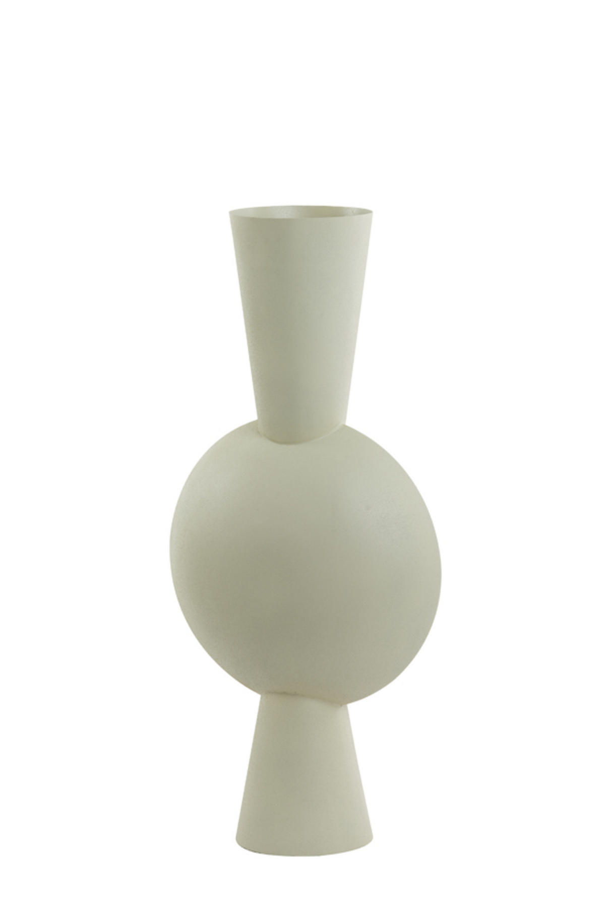 VASE Kavandu Grau 37,5/22/81 cm - Grau, Metall (79.5cm) - Light & Living