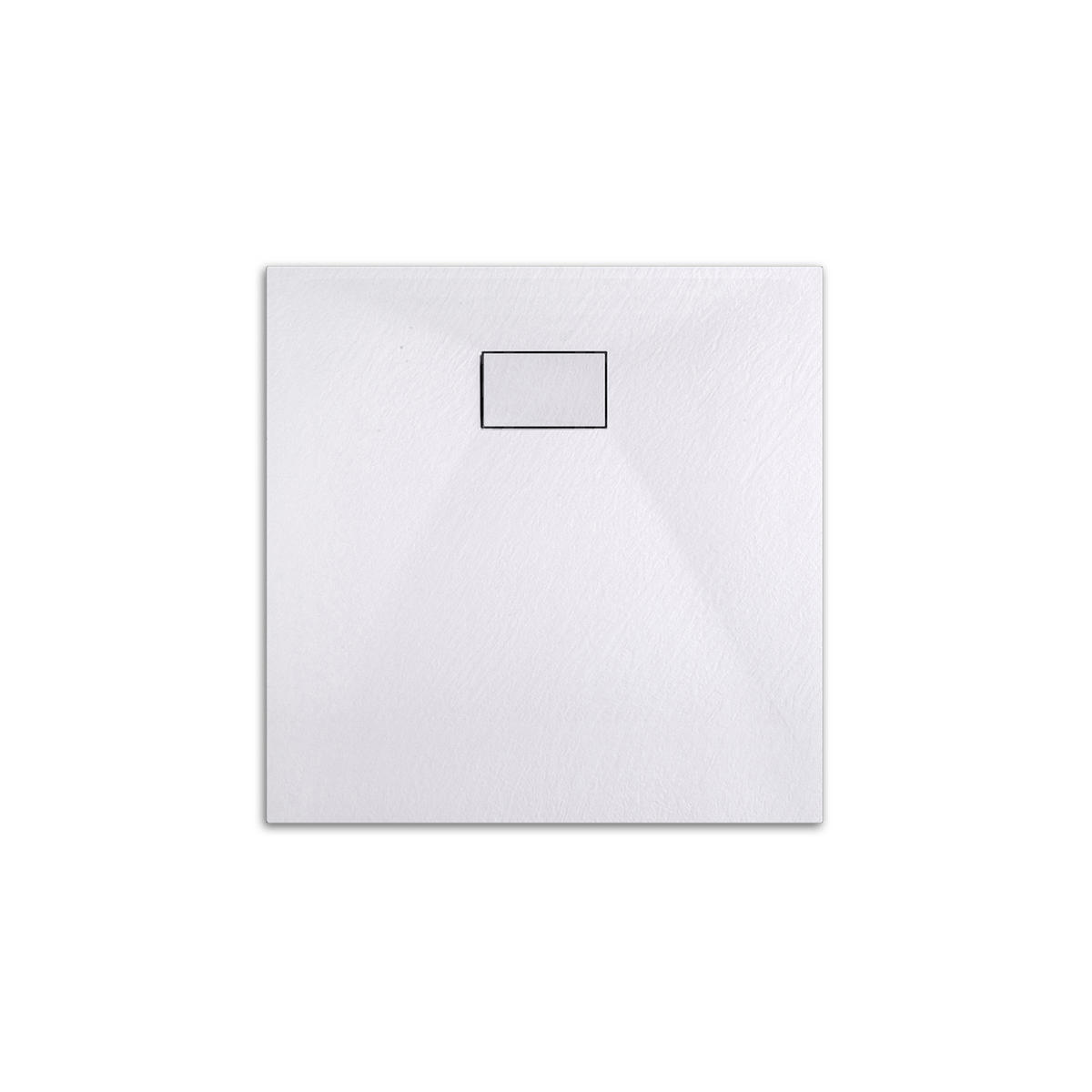 DUSCHWANNE mit rutschhemmender Oberfläche Weiß 90/90 cm - Weiß, Naturmaterialen (90/2.6/90cm) - EMKE