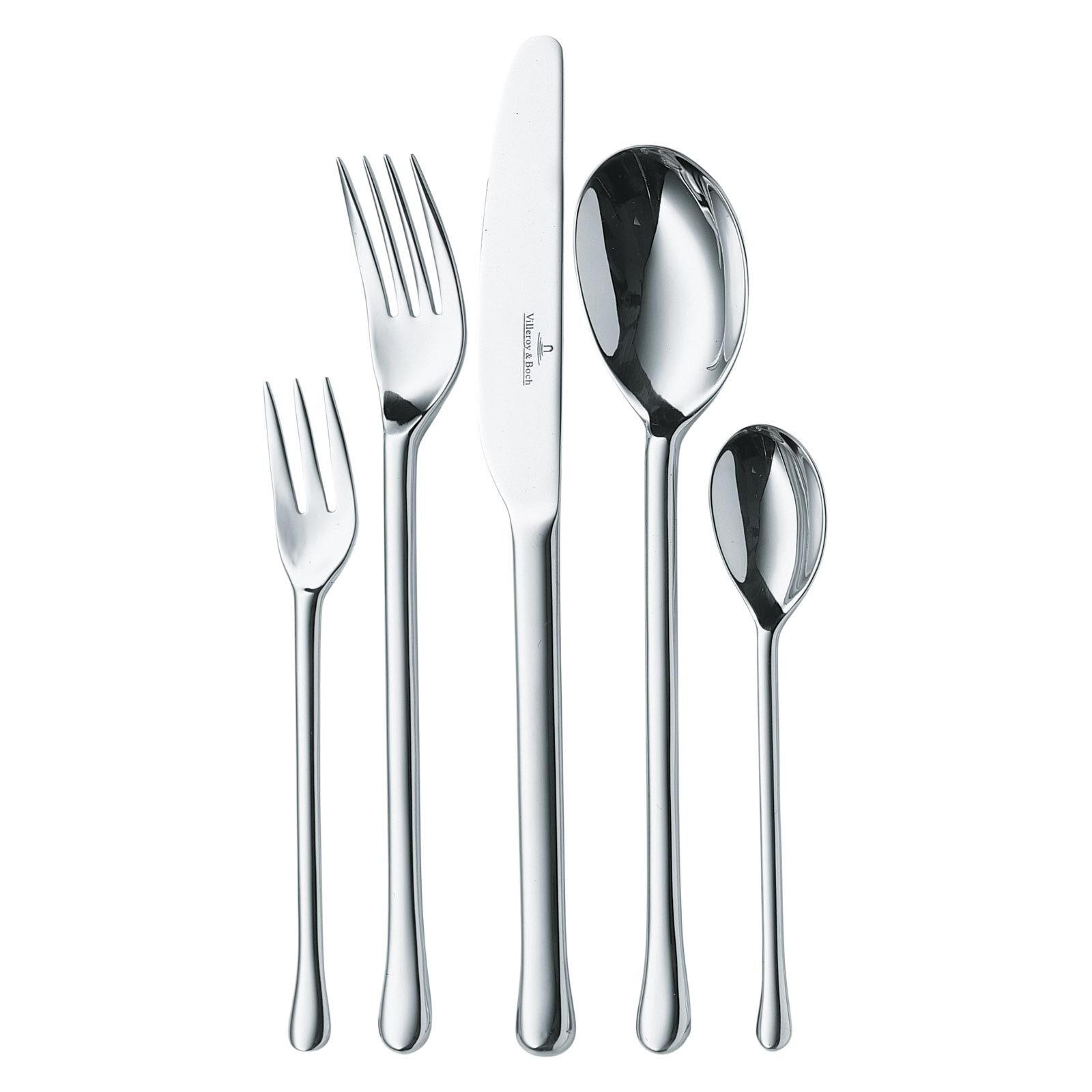 TAFELBESTECK Udine silber 30er Set - Silberfarben, Metall - Villeroy & Boch