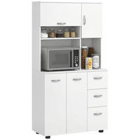 BUFFET DE-08674 Weiß - Weiß, Holzwerkstoff (39.5/168/89cm) - ComfortXL
