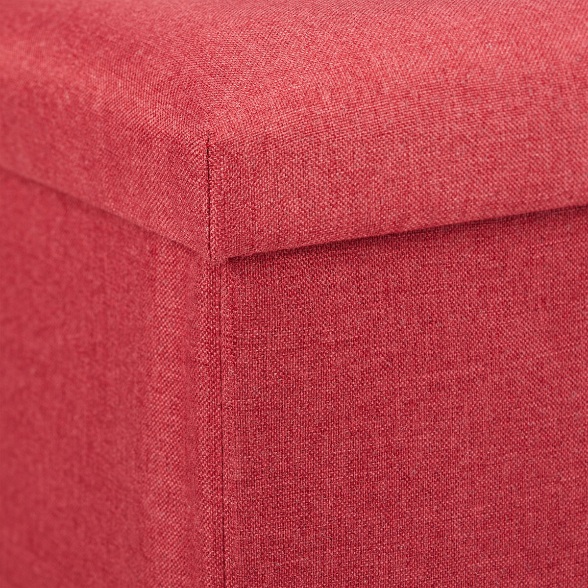 SITZBANK - Dunkelrot, Holzwerkstoff/Textil (76.5/38/38.5cm) - Relaxdays