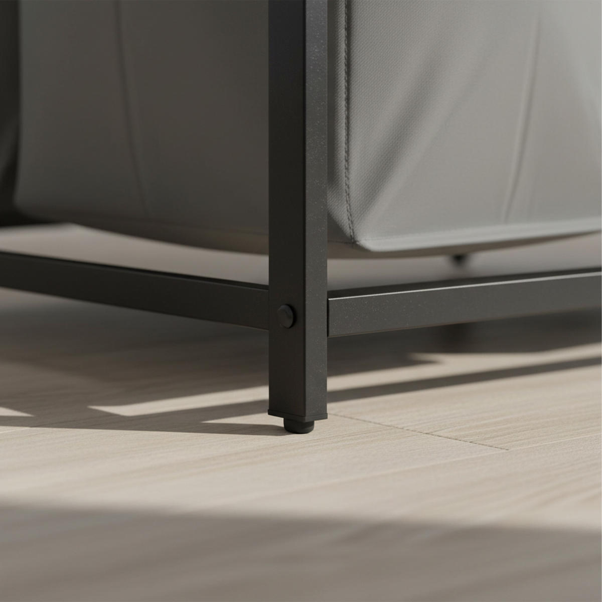 KOŠARA Siva za perilo 3 prekati s polico 73,5x109,5x33 cm - večbarvno, kovina/tekstil (109.5/73.5/33cm) - Relaxdays