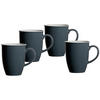 KAFFEEBECHER Doppio Anthrazit 320 ml 4er Set - Anthrazit, Keramik (0.32L) - Ritzenhoff Breker