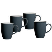 KAFFEEBECHER Doppio Anthrazit 320 ml 4er Set - Anthrazit, Keramik (0.32L) - Ritzenhoff Breker