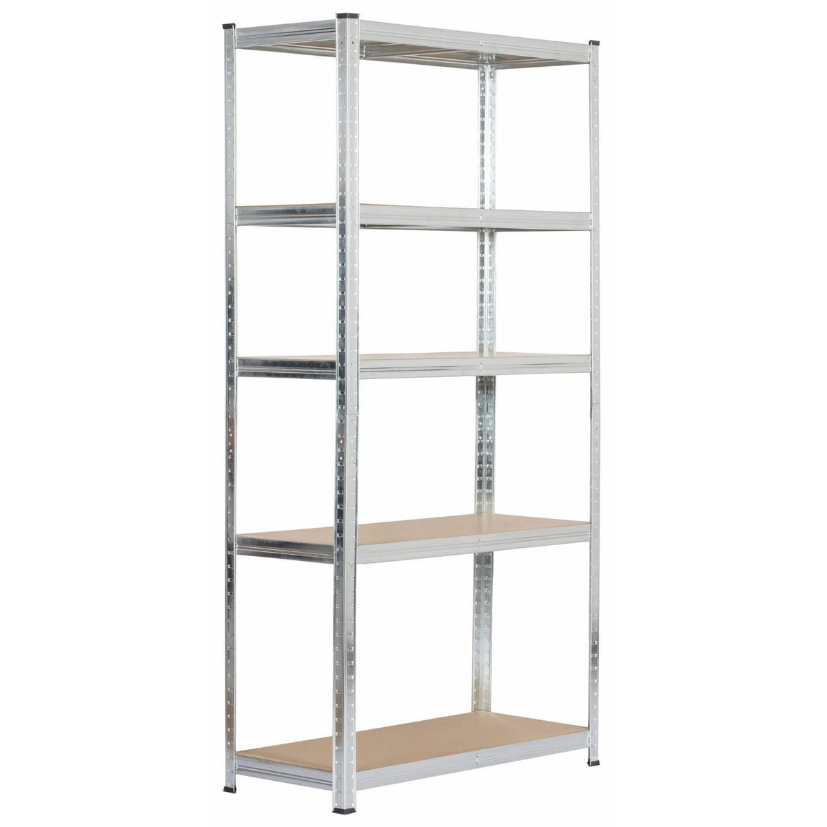 SCHWERLASTREGAL galvanisiertes Silber 90x40x180 cm - Silberfarben, Metall (90/180/40cm) - Akord