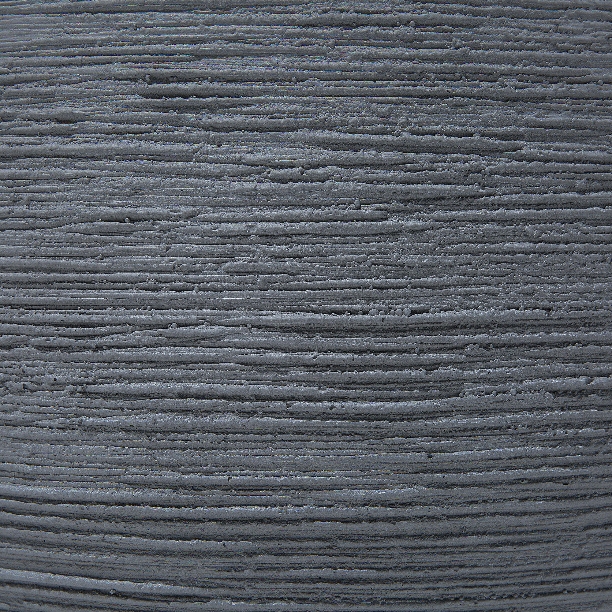BLUMENTOPF grau rund 38/38/30 cm Zakros - Grau, Naturmaterialien (30cm) - Beliani