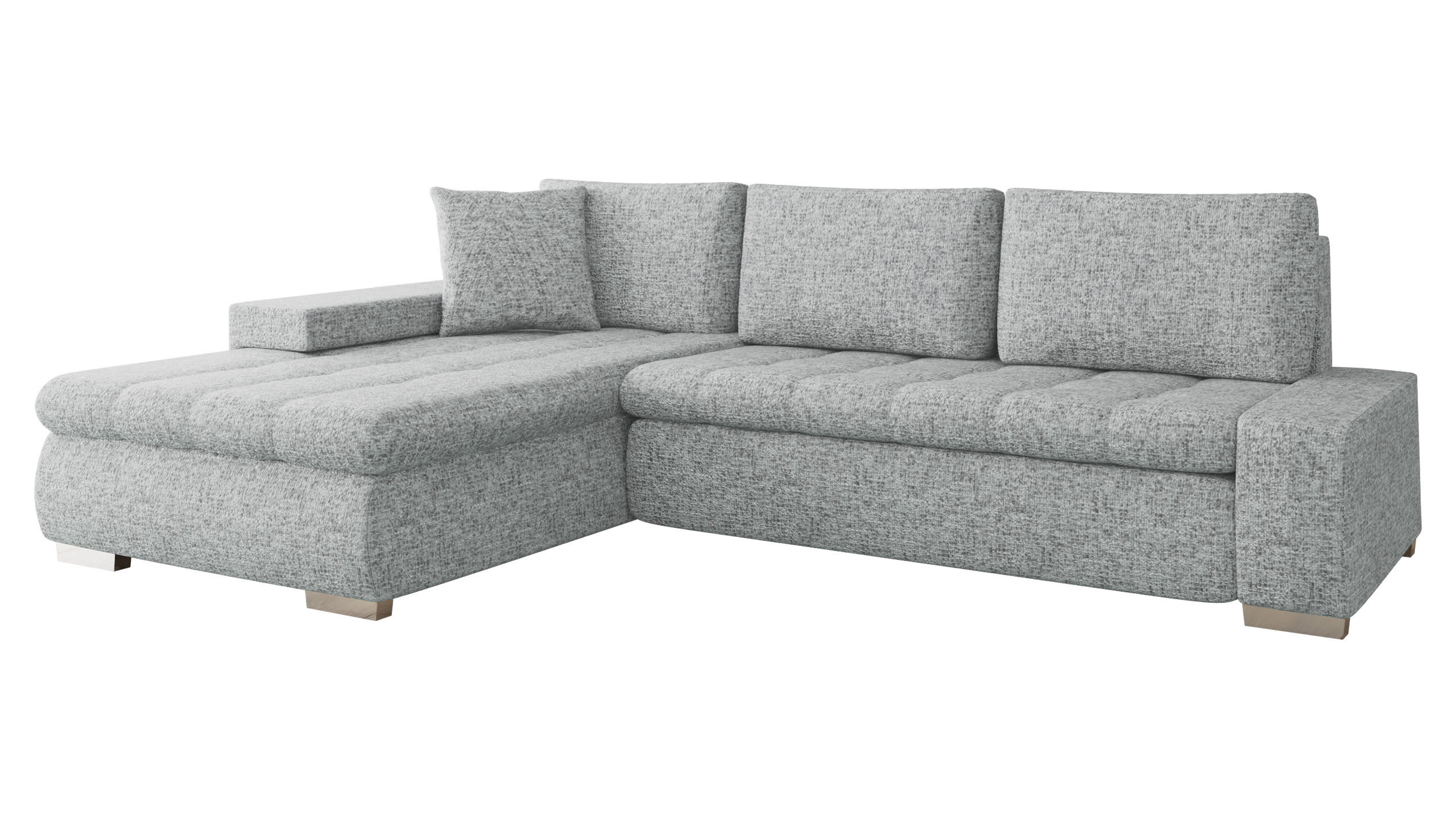 ECKSOFA Orkan Premium - Grau, Holz/Textil (302/213cm) - MIRJAN24