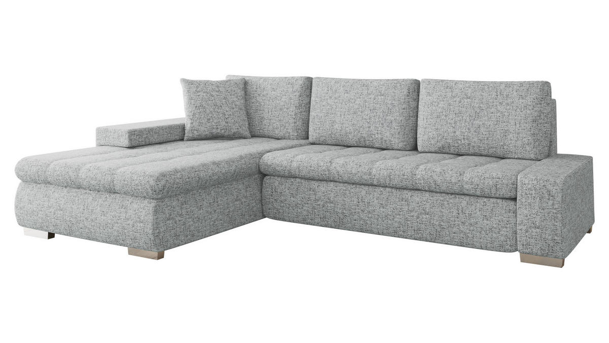 ECKSOFA Orkan Premium - Grau, Holz/Textil (302/213cm) - MIRJAN24