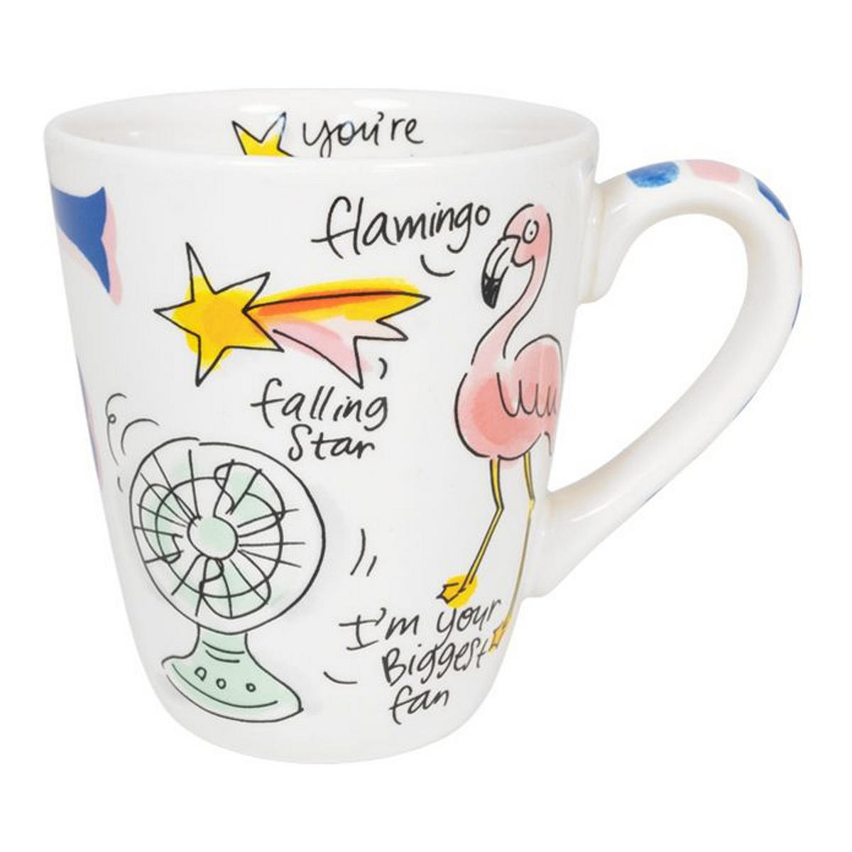BECHER Liebesbrief F in Bunt - 350 ml - Multicolor, Keramik (0.35L) - Blond Amsterdam