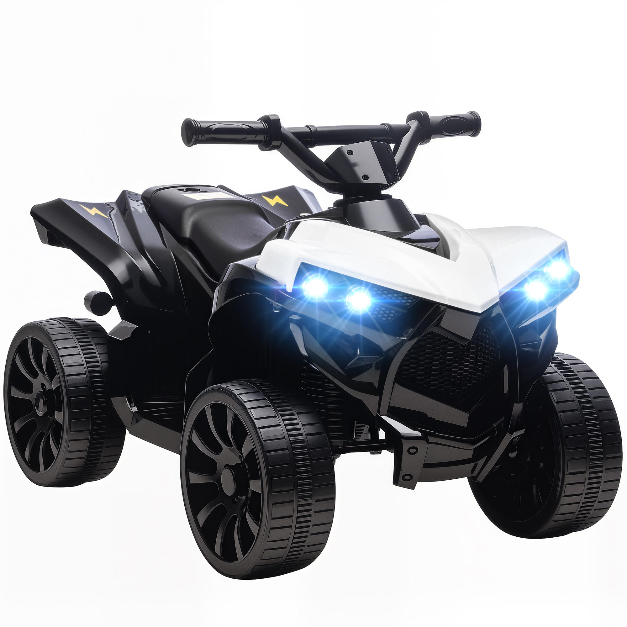 KINDER QUAD mit Scheinwerfer Weiß - Weiß, Metall (70/42/45cm) - AIYAPLAY