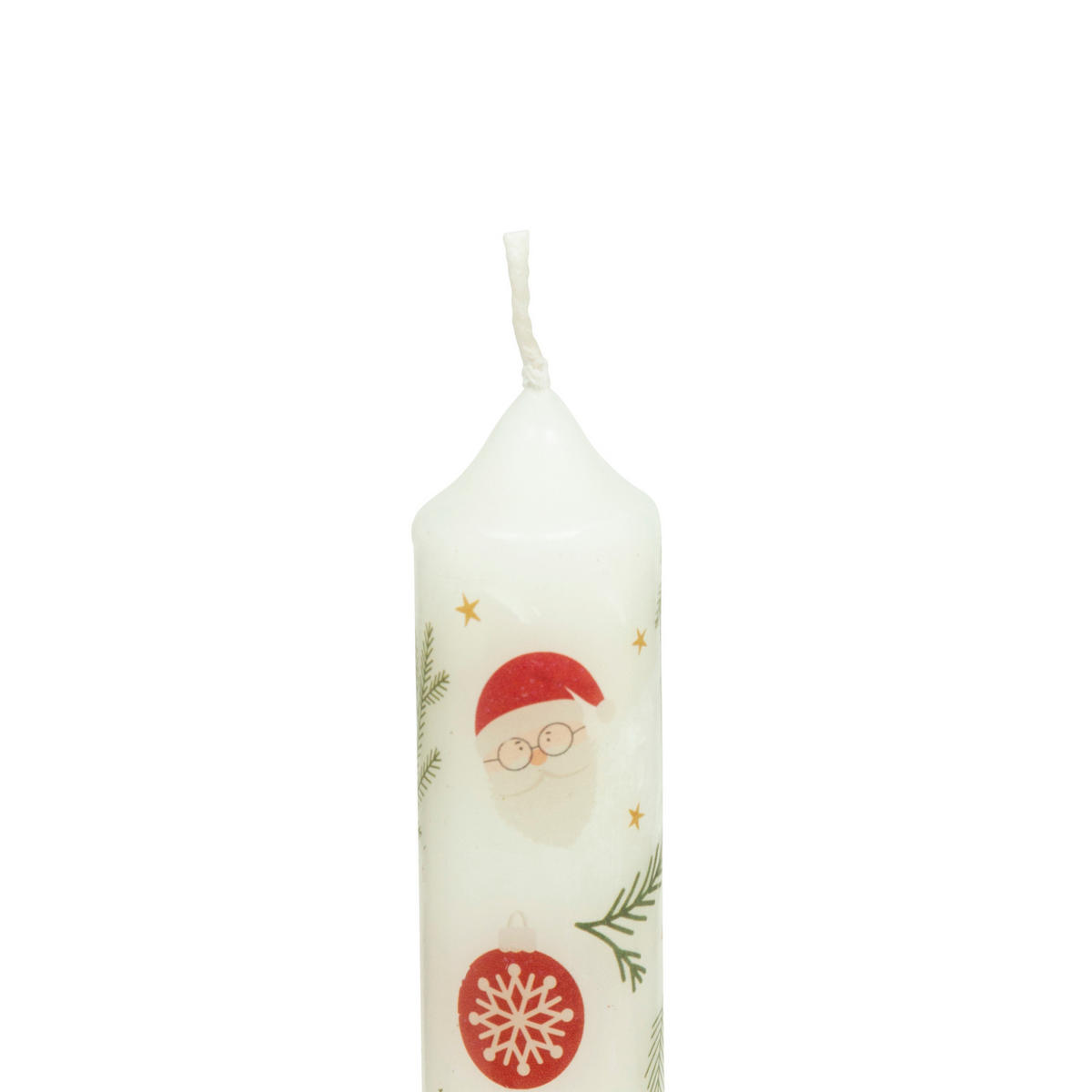 TISCHKERZEN festliches Muster 2,1/2,1/24,5 cm - Multicolor, Paraffin (2.1/24.5/2.1cm) - Atmosphera Createur d´interieur