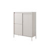 HIGHBOARD Beige Senso 103/123 cm - Beige, Holzwerkstoff (103/123/39cm) - Bettso