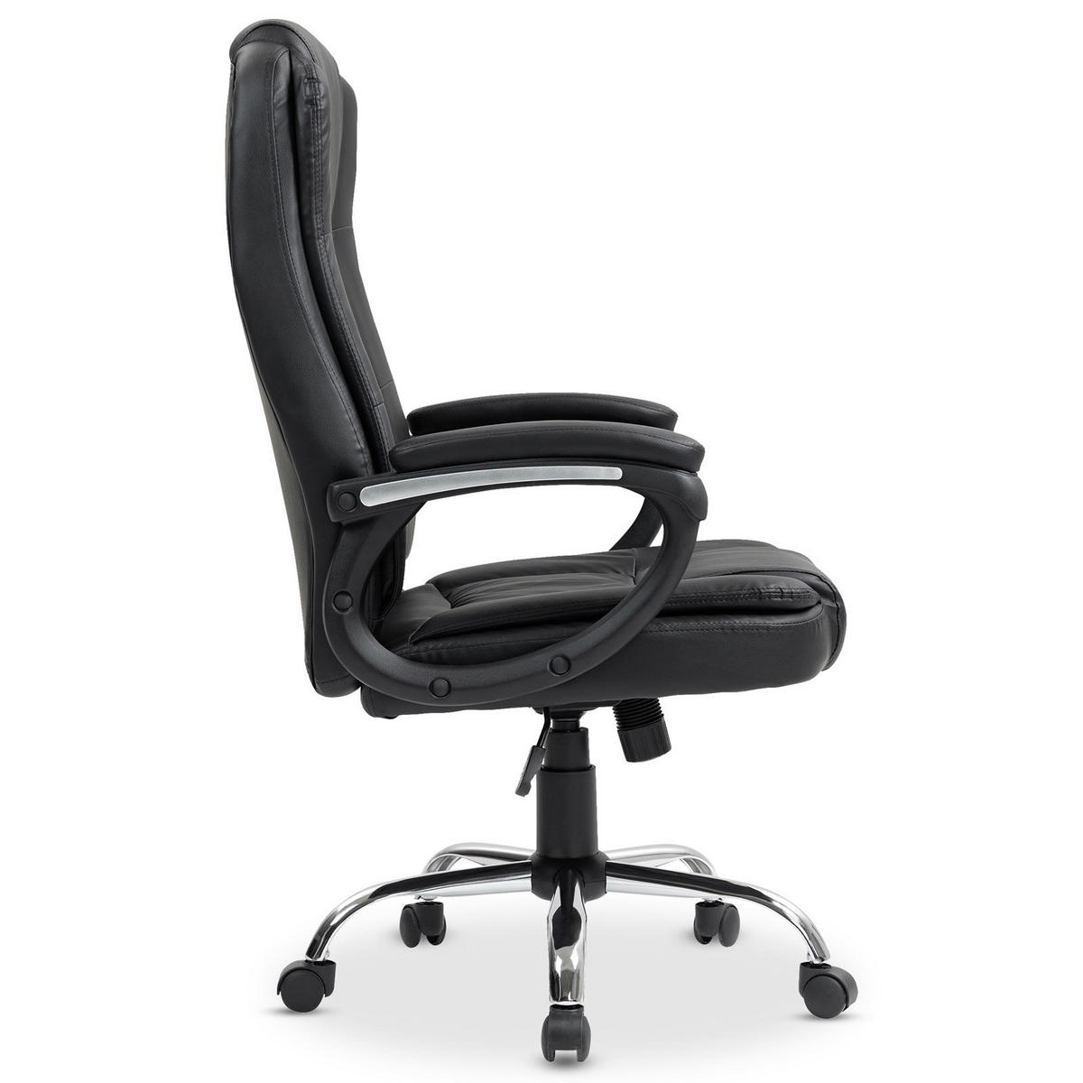 BÜRODREHSTUHL BOLEY - Schwarz, Textil (65/123/70cm) - IDIMEX