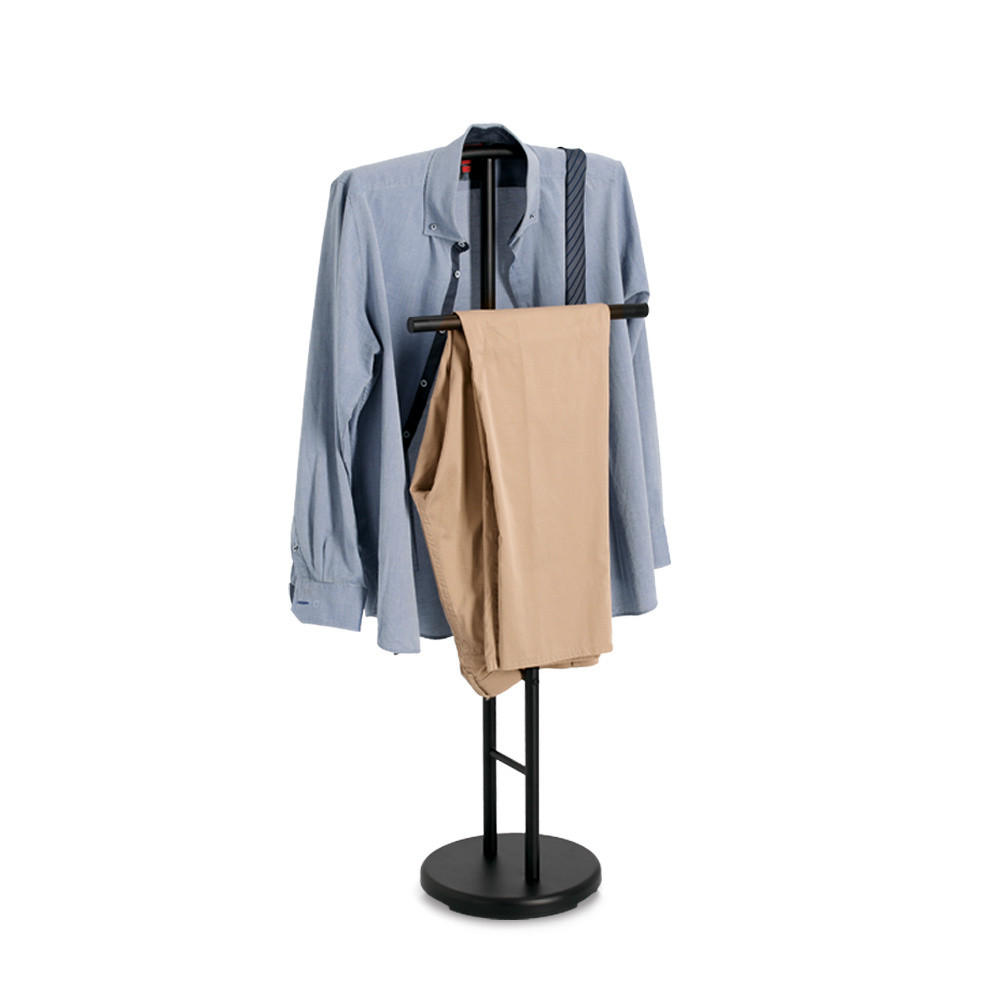 KLEIDERSTÄNDER Nordic Space H. 114 cm - Schwarz, Metall (28/114/46cm) - ZELLER