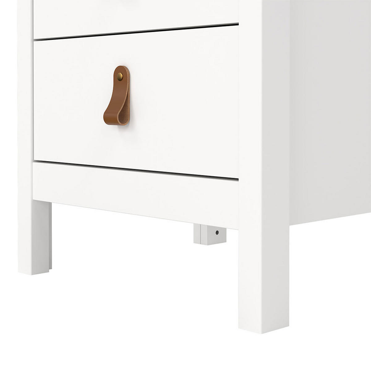 NACHTTISCH, Madrid, Weiß, Holzwerkstoff, 44 x 39 x 71 cm - Weiß, Holzwerkstoff (44/71/39cm) - ebuy24