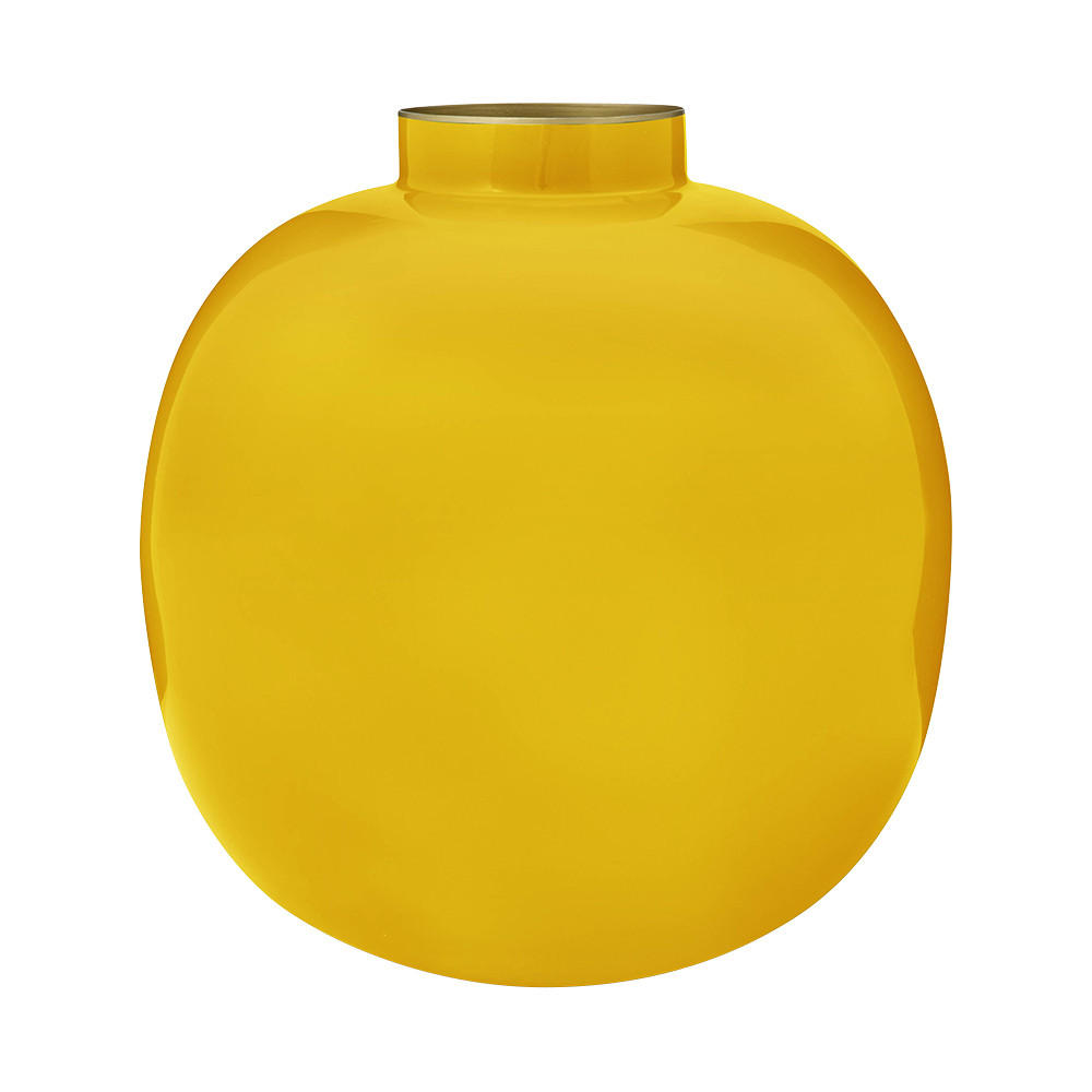 VASE Metal gelb 23 cm - Gelb, Metall (23cm) - Pip Studio