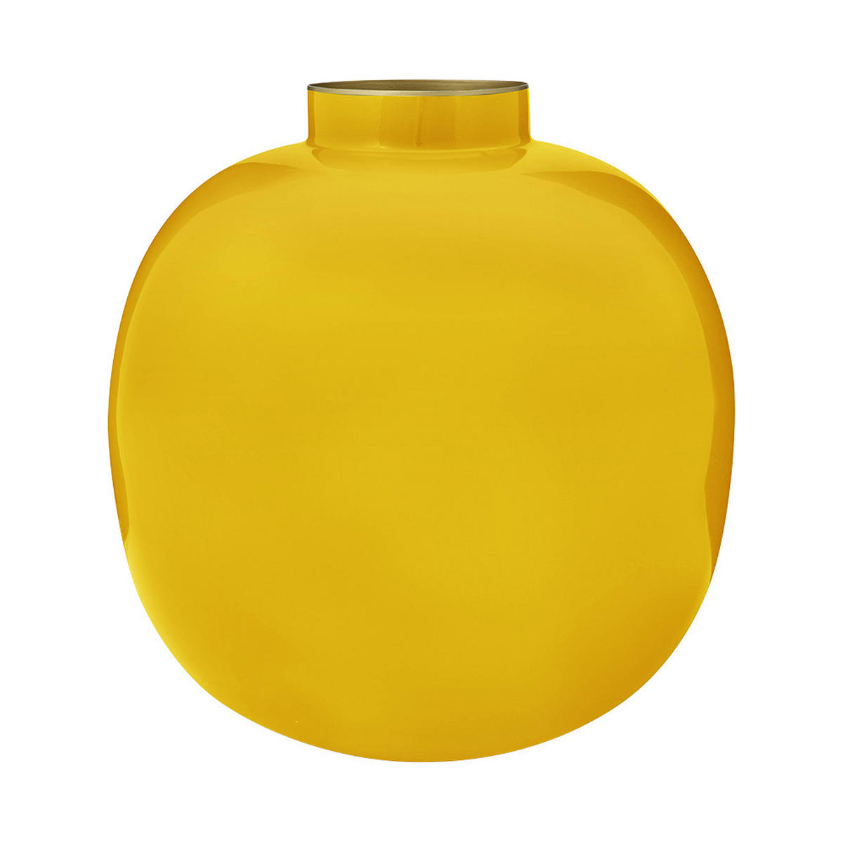 VASE Metal gelb 23 cm - Gelb, Metall (23cm) - Pip Studio