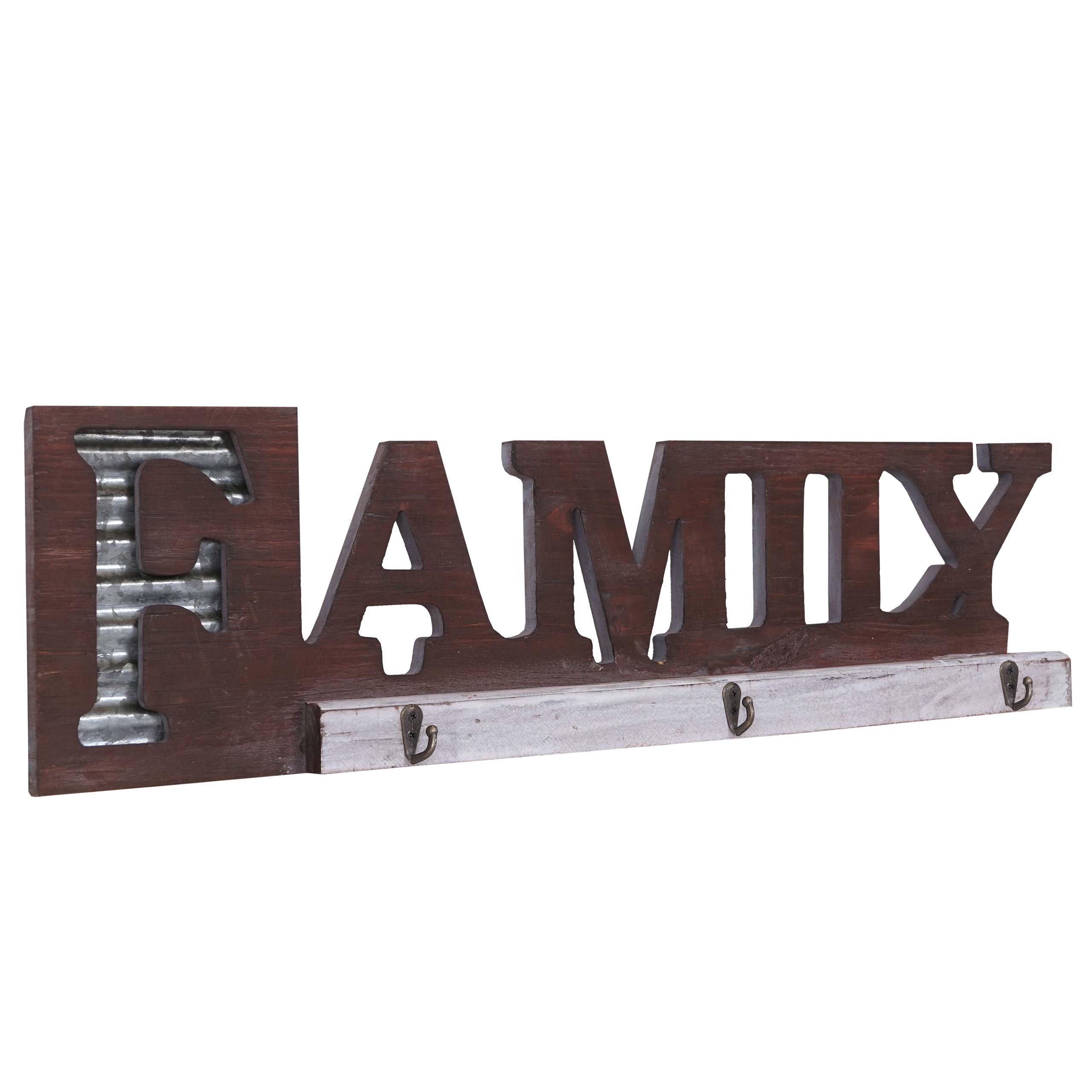 WANDGARDEROBE FAMILY Braun - Braun, Holz (18/63/4cm) - MCW