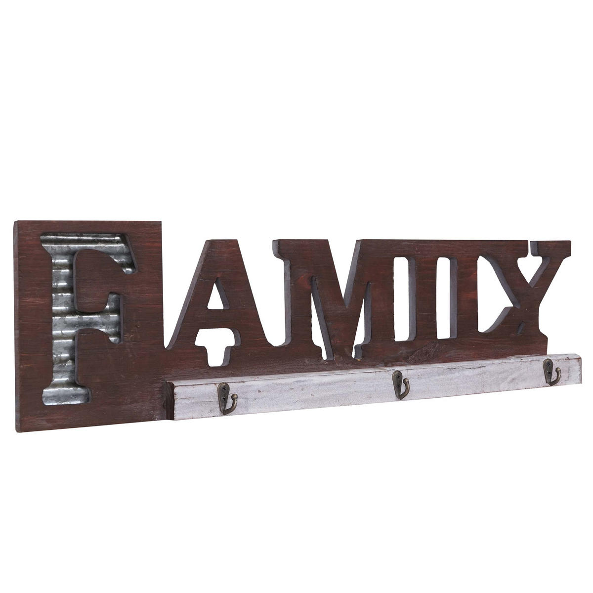 WANDGARDEROBE FAMILY Braun - Braun, Holz (18/63/4cm) - MCW