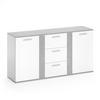 KOMMODE Novelli Beton 155 x 80 cm mit Schubladen - Grau, Holzwerkstoff (40/80/155cm) - Vicco