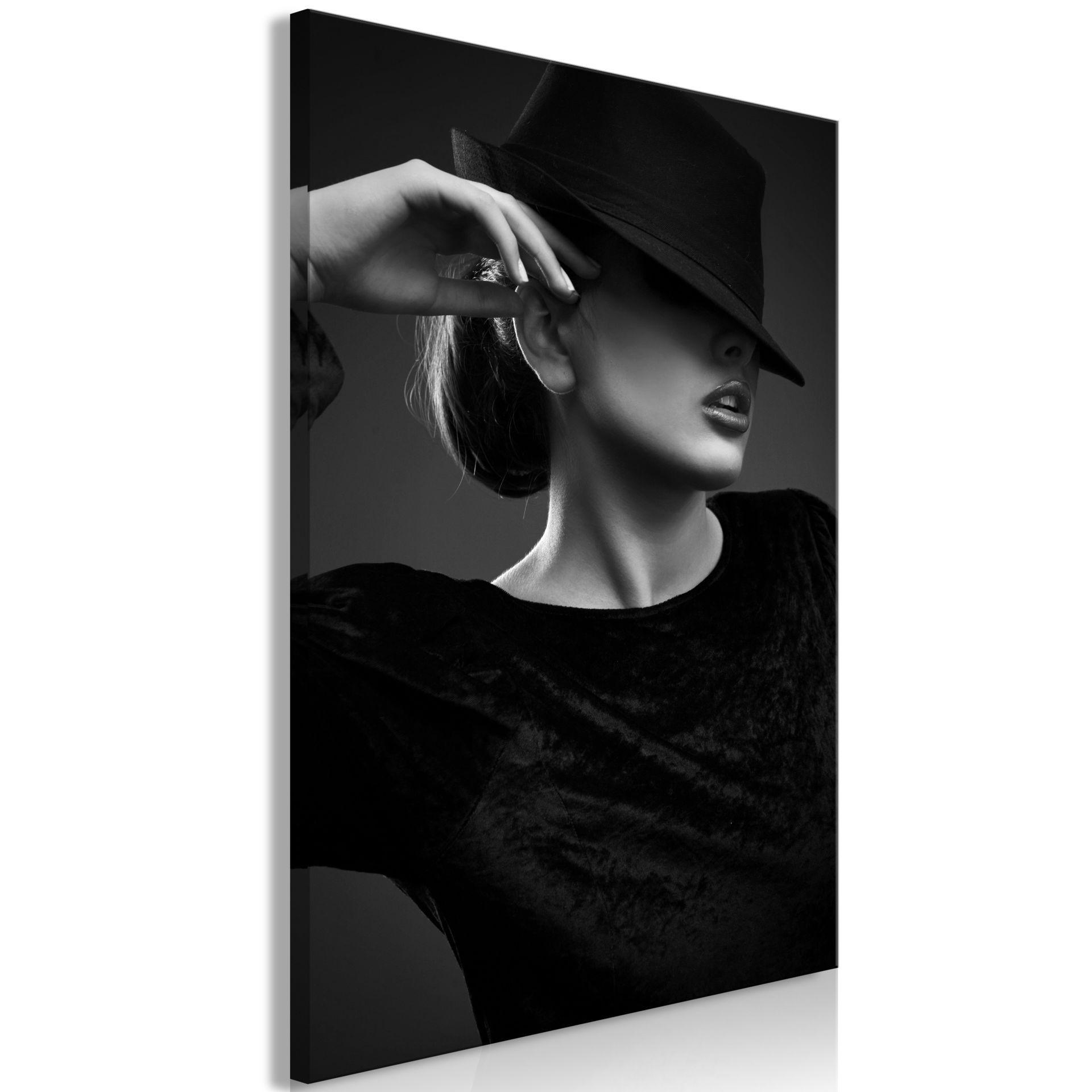 KUNSTDRUCK Schwarz-Weiß 40/60 cm - Schwarz, Textil (40/60cm) - KUNSTLOFT