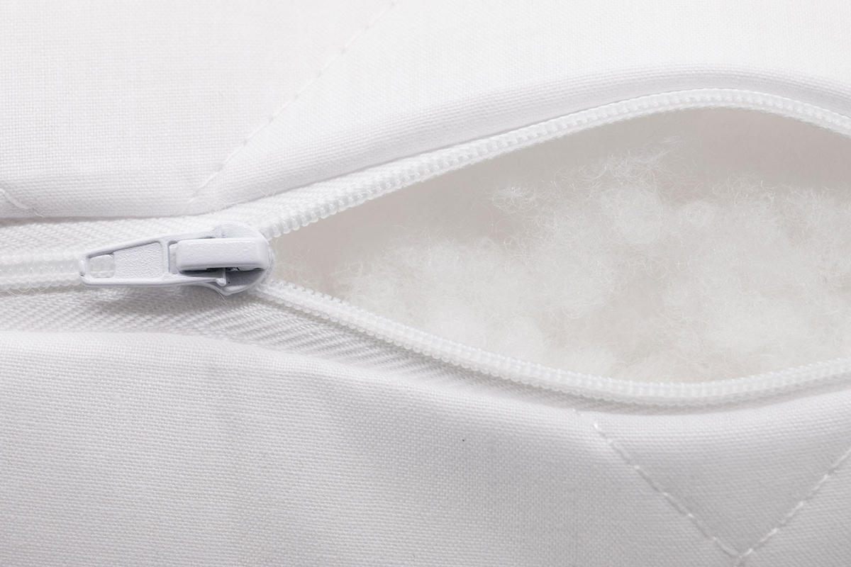 NACKENROLLE, 15x40 cm, 100% Polyester, Weiß - Weiß, Textil (15/40cm) - Zollner