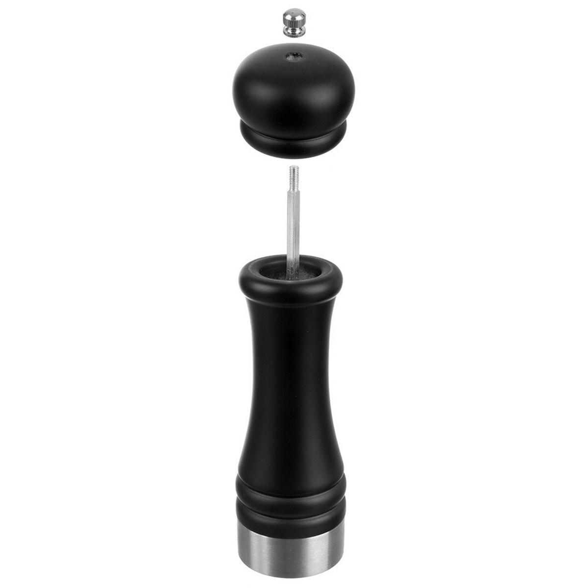 GEWÜRZMÜHLE Schwarz - Schwarz, Holz (6/21.5/6cm) - Orion 