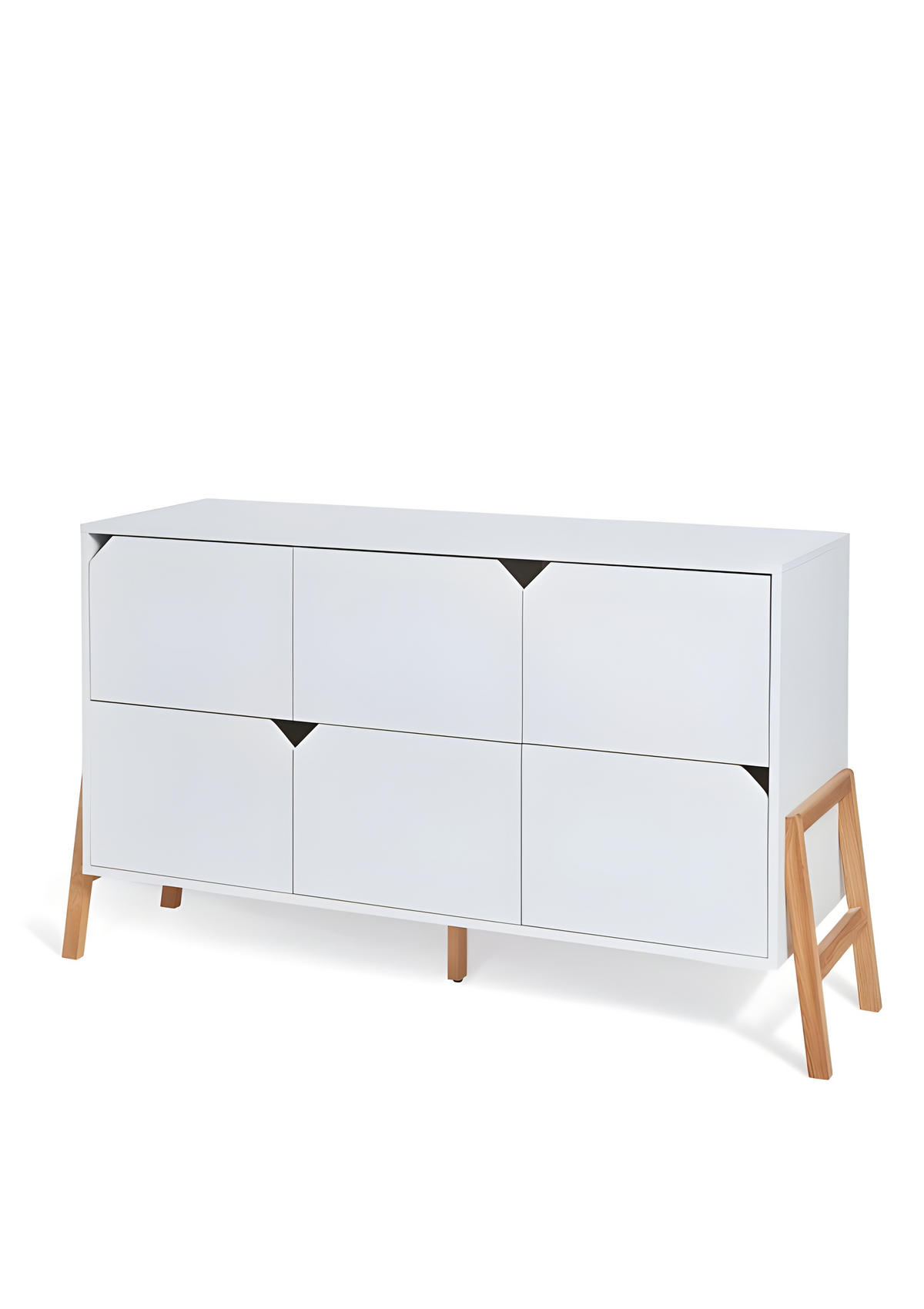 KINDERKOMMODE Lotta – rustikale Eleganz und Funktionalität Weiß - Weiß, Holzwerkstoff (150/85/50cm) - RAUMHIRSCH FURNITURE