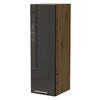 KÜCHENHÄNGESCHRANK W4/30 Essen Graphit Hochglanz / Eiche Artisan Matt 30 / 32,5 / 96cm - Graphitfarben/Eiche Artisan, Holz/Holzwerkstoff (30/96/32.5cm) - Feldmann-Wohnen