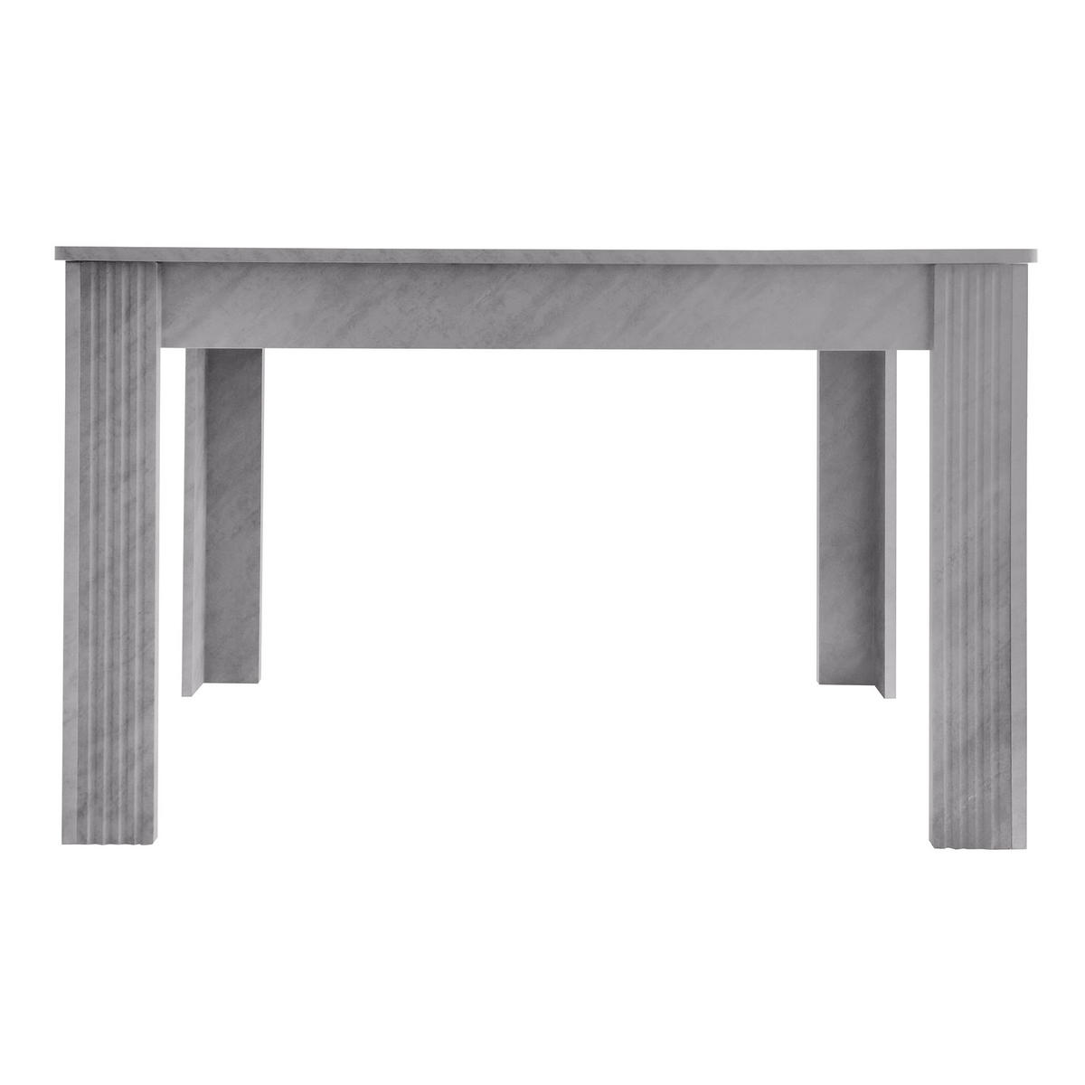 ESSTISCH, Spanplatte in Holzmaserung-Optik, 130 kg belastbar, 116/65/75 cm, Grau - Grau, Holzwerkstoff (116/65/75cm) - Redom