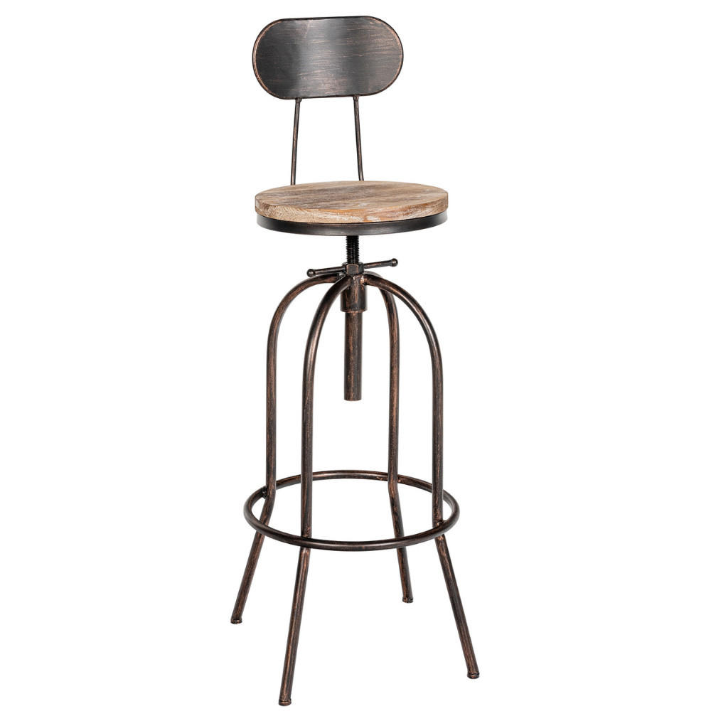 BARHOCKER Helon Metall Bronze - Bronzefarben, Metall (51/108/51cm) - DELUKE