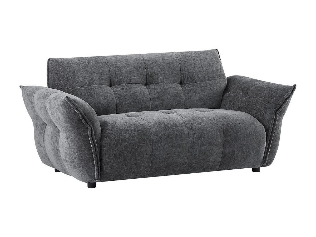 SOFA - 2 Personen - stoff - anthrazitgrau Napizo - Anthrazit, Holz/Textil (170/79/89cm) - Vente-Unique