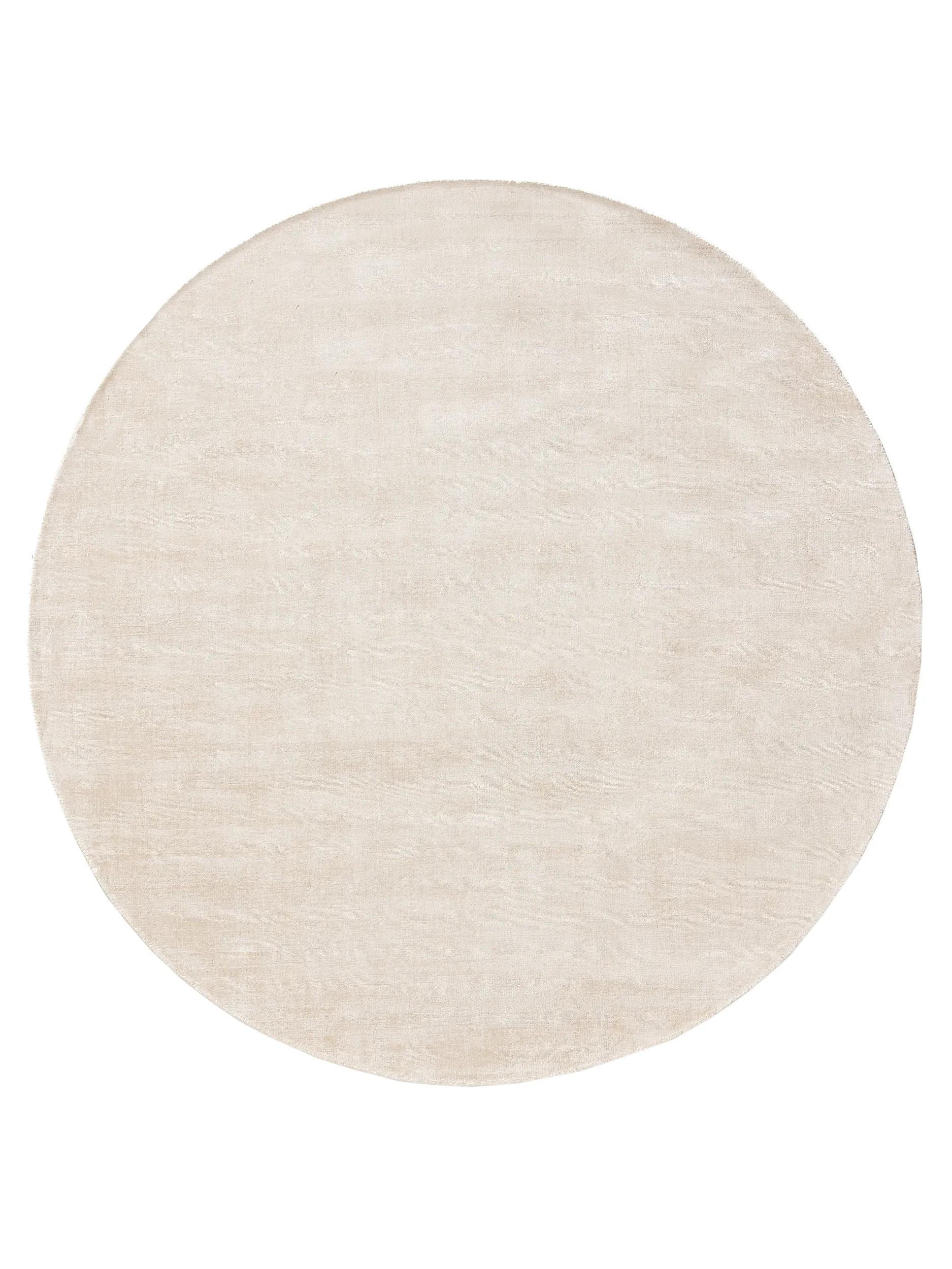 VISKÓZOVÝ koberec Nova Krémová ø 200 cm okrúhly - krémová, textil/prírodné materiály (200/200cm) - benuta Pure