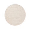 VISKÓZOVÝ koberec Nova Krémová ø 200 cm kulatý - krémová, textil/přírodní materiály (200/200cm) - benuta Pure