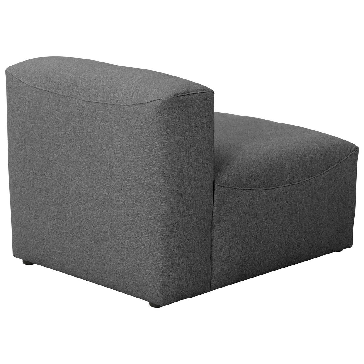 SOFA Element ohne Armlehne Kattrina Flachgewebe anthrazit - Anthrazit, Kunststoff (75/73/100cm) - 58aufmkessel