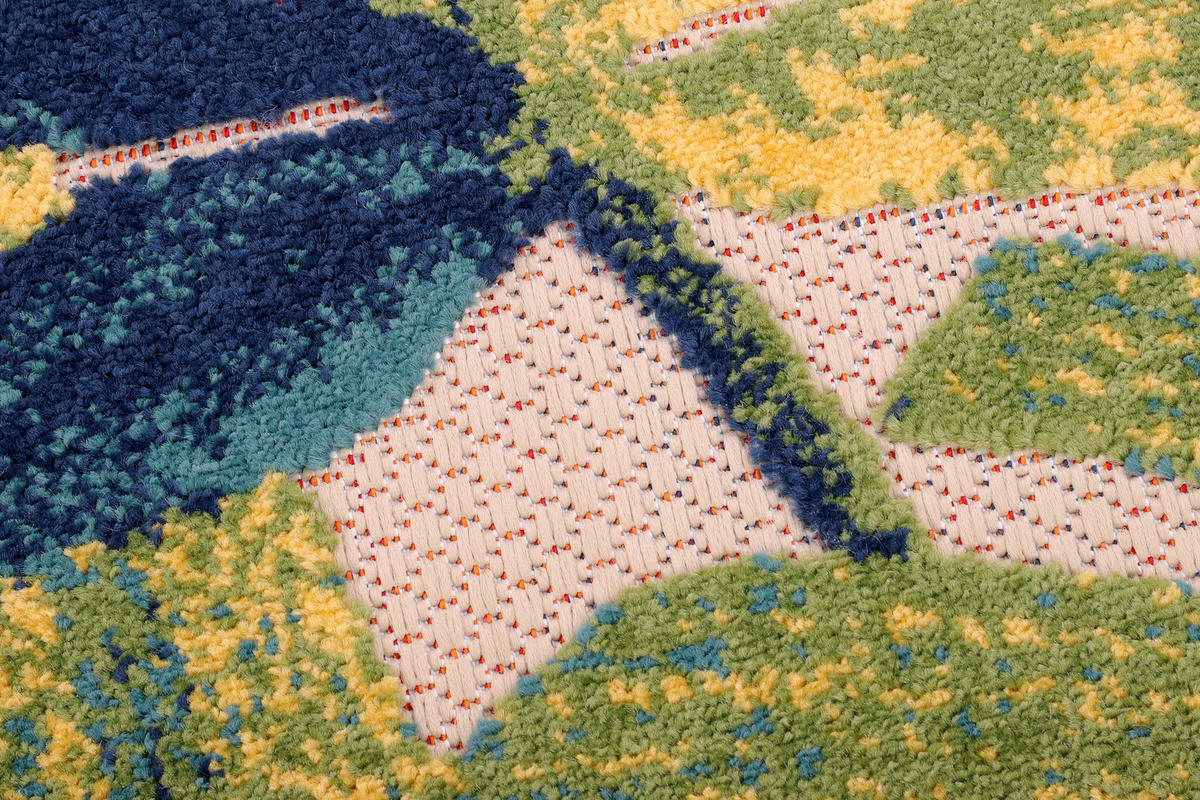 TEPPICH PATIO rund Multicolor 240/240 cm - Multicolor, Textil (240/240cm) - Tapiso