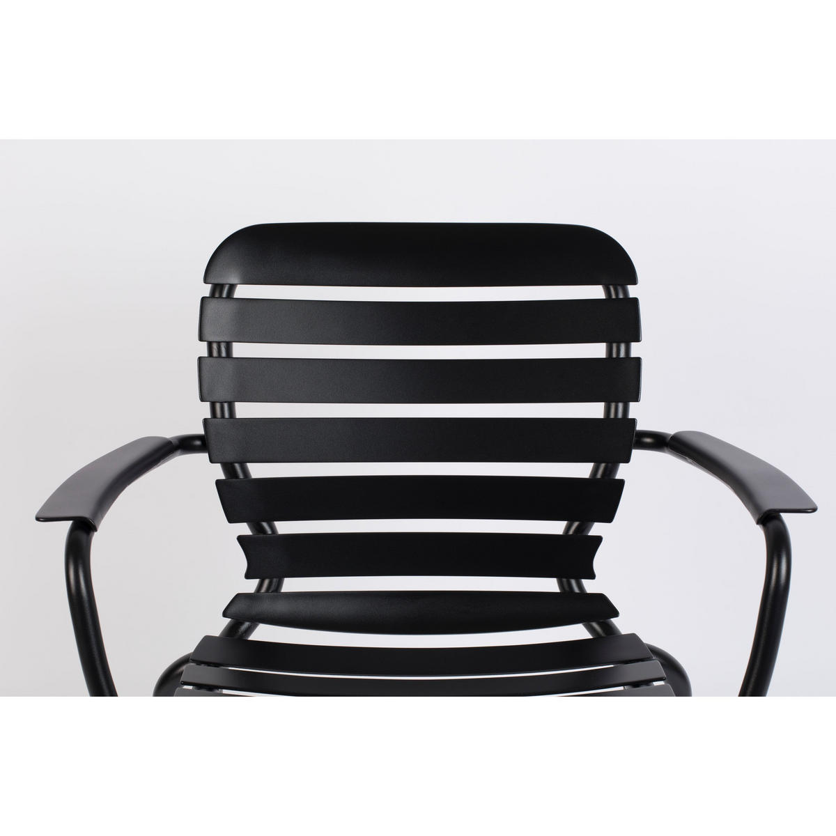 GARTENSTUHL Vondel Armlehne Schwarz - 2 er Set - Schwarz, Metall (64.7/82.8/58.2cm) - Zuiver