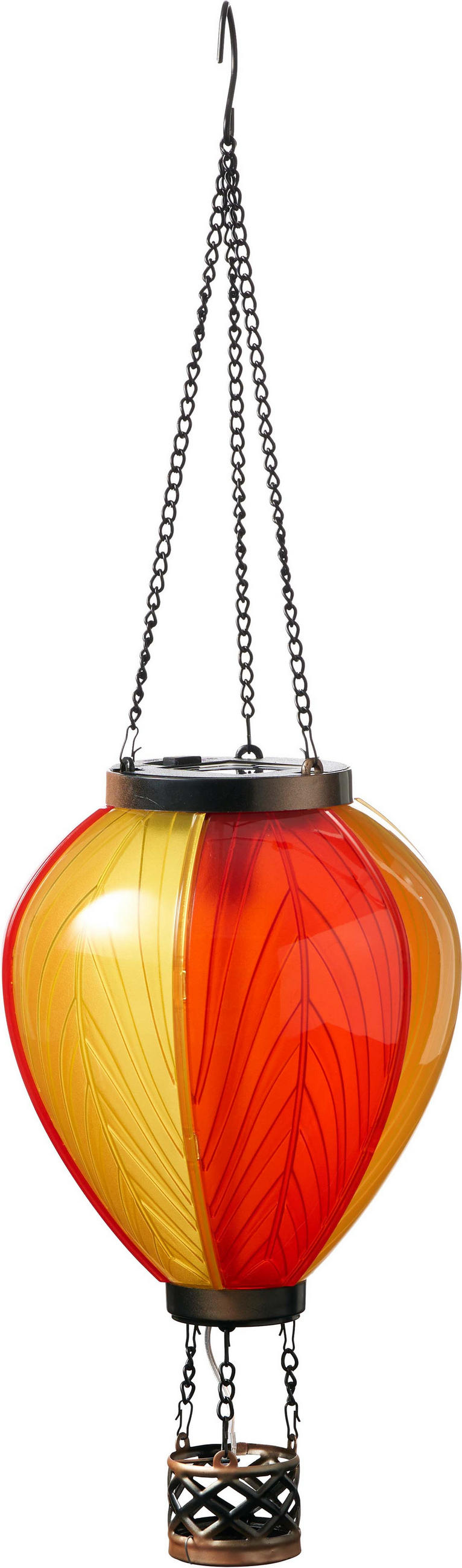 Northpoint Led-Solar-Heissluftballon Gelb 19x58x19 cm