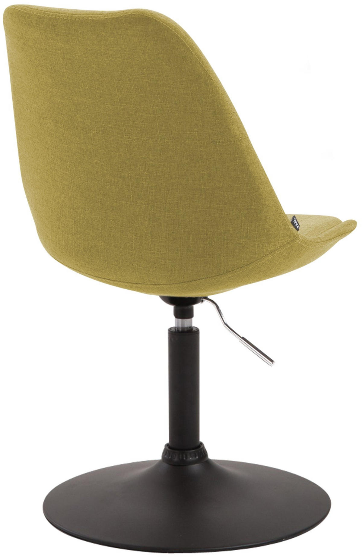 DREHSTUHL Stoff grün - Schwarz/Grün, Textil/Metall (48/76/57cm) - CLP