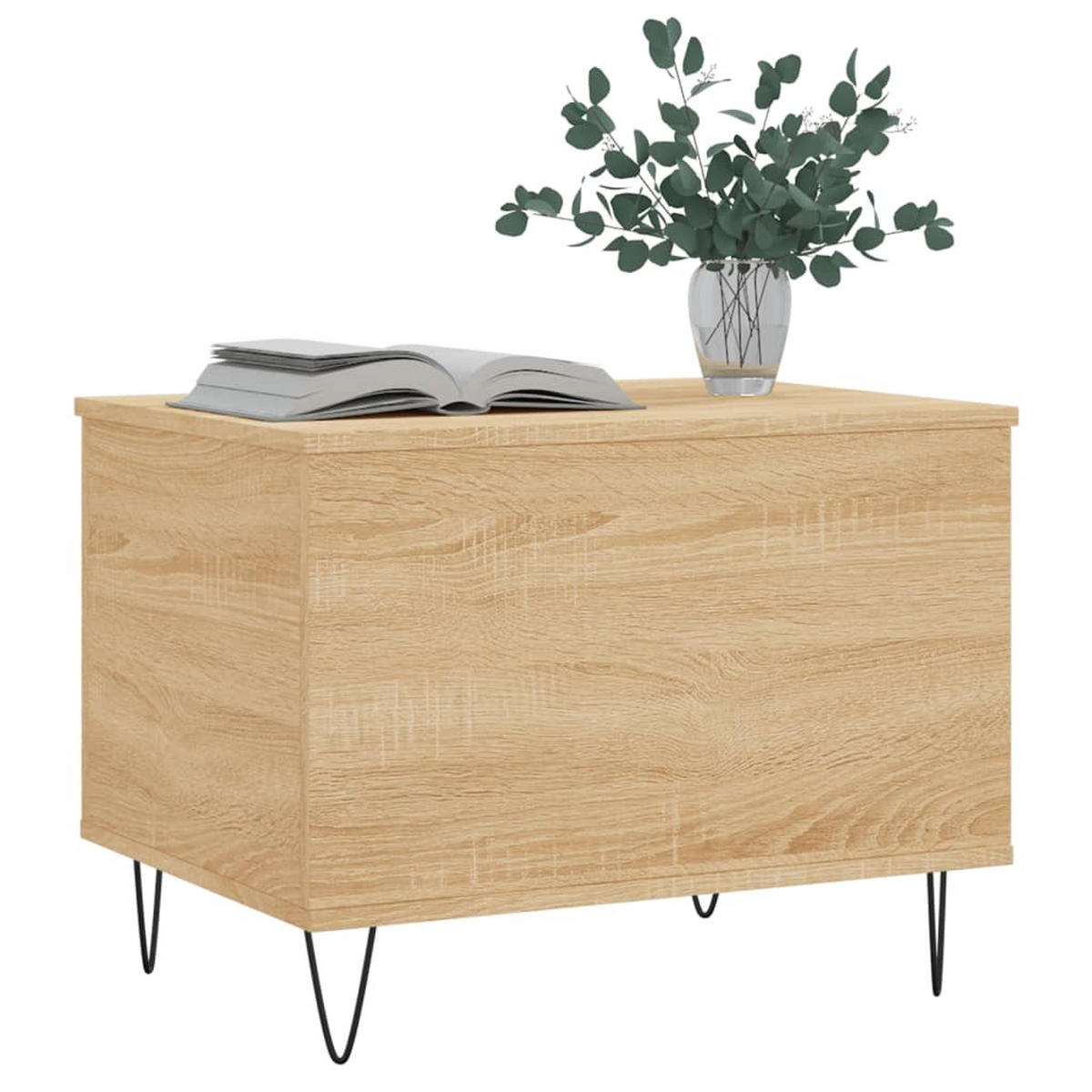 COUCHTISCH Sonoma-Eiche 60x44,5x45 cm Holzwerkstoff - Hellbraun, Holzwerkstoff (60/44.5/45cm) - furnicato