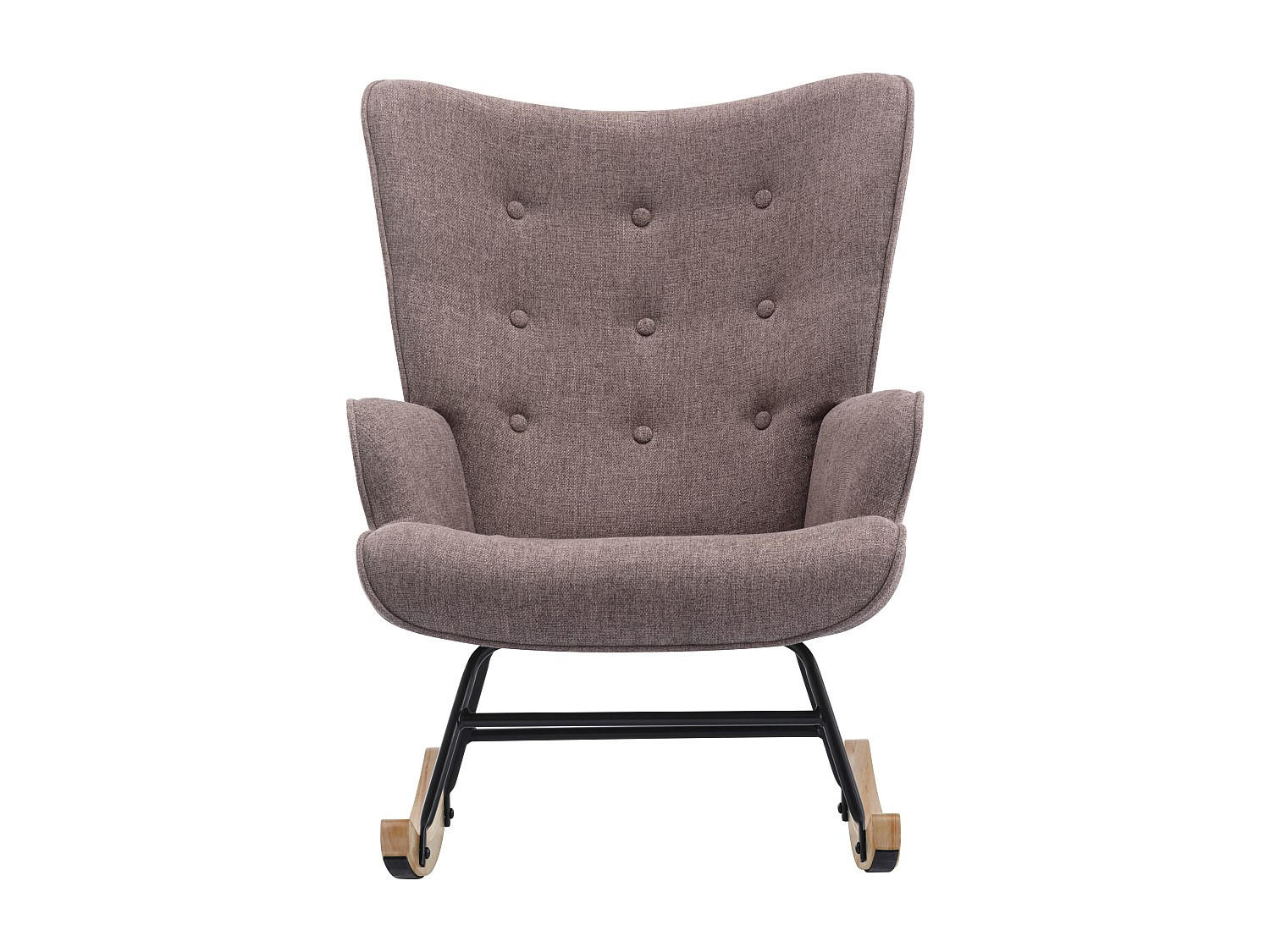 SCHAUKELSTUHL - 1 Person - Stoff - Taupe - - Taupe, Textil (86/91/68cm) - Vente-Unique